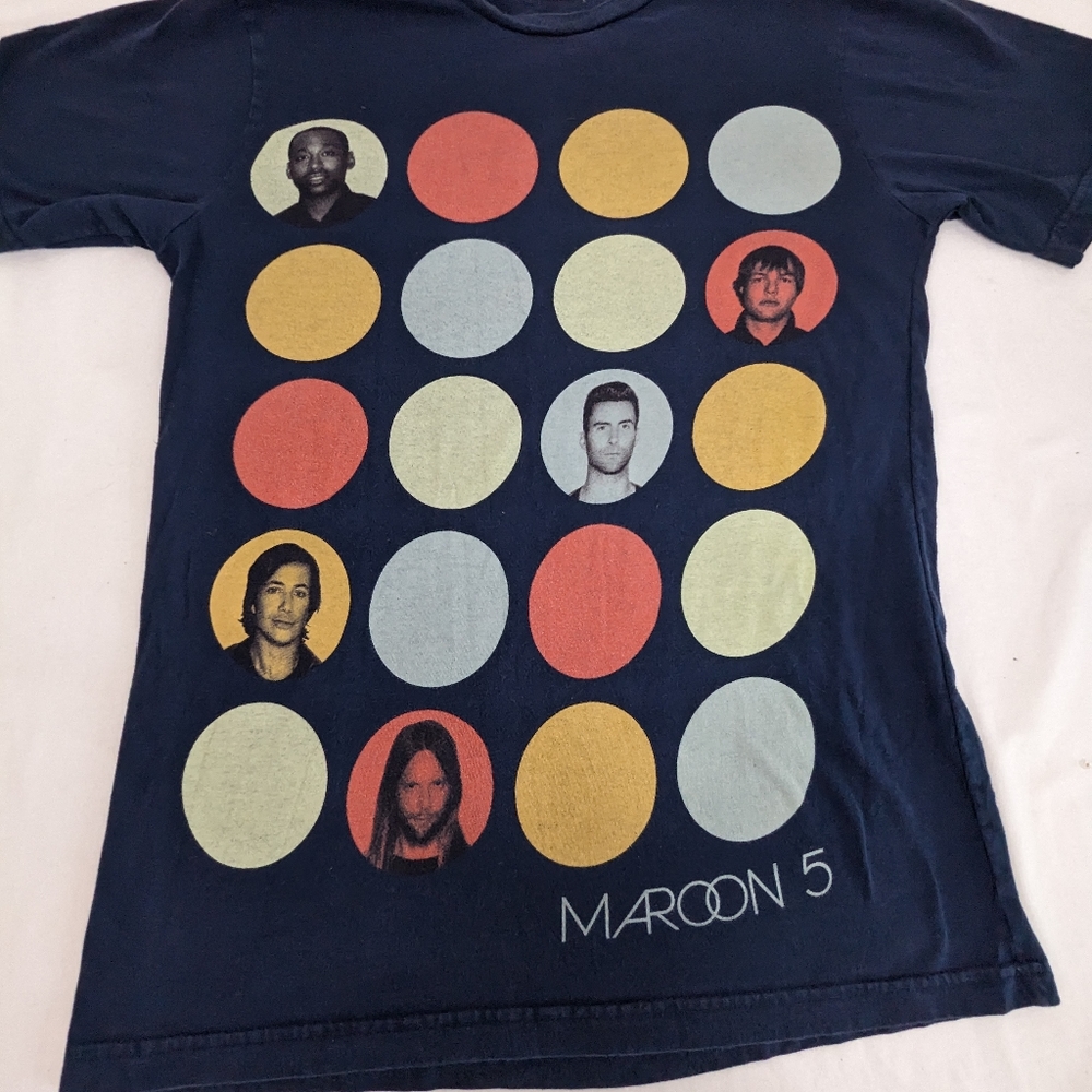 Maroon 5 01 Vintage North American Tour 2013 - Concert Cities/States Back Small